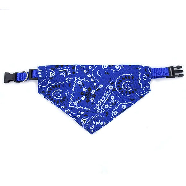 Bandana con collare regolabile per cani e gatti
