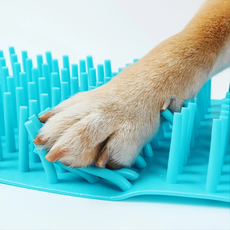 Lava zampe per cani e gatti con spazzola morbida in silicone