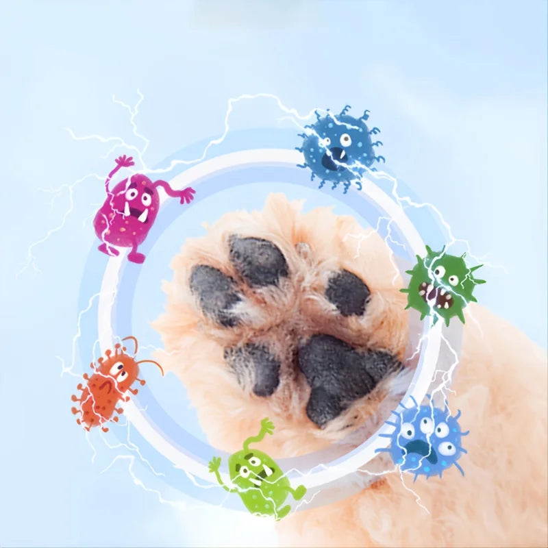 Lava zampe per cani e gatti con spazzola morbida in silicone
