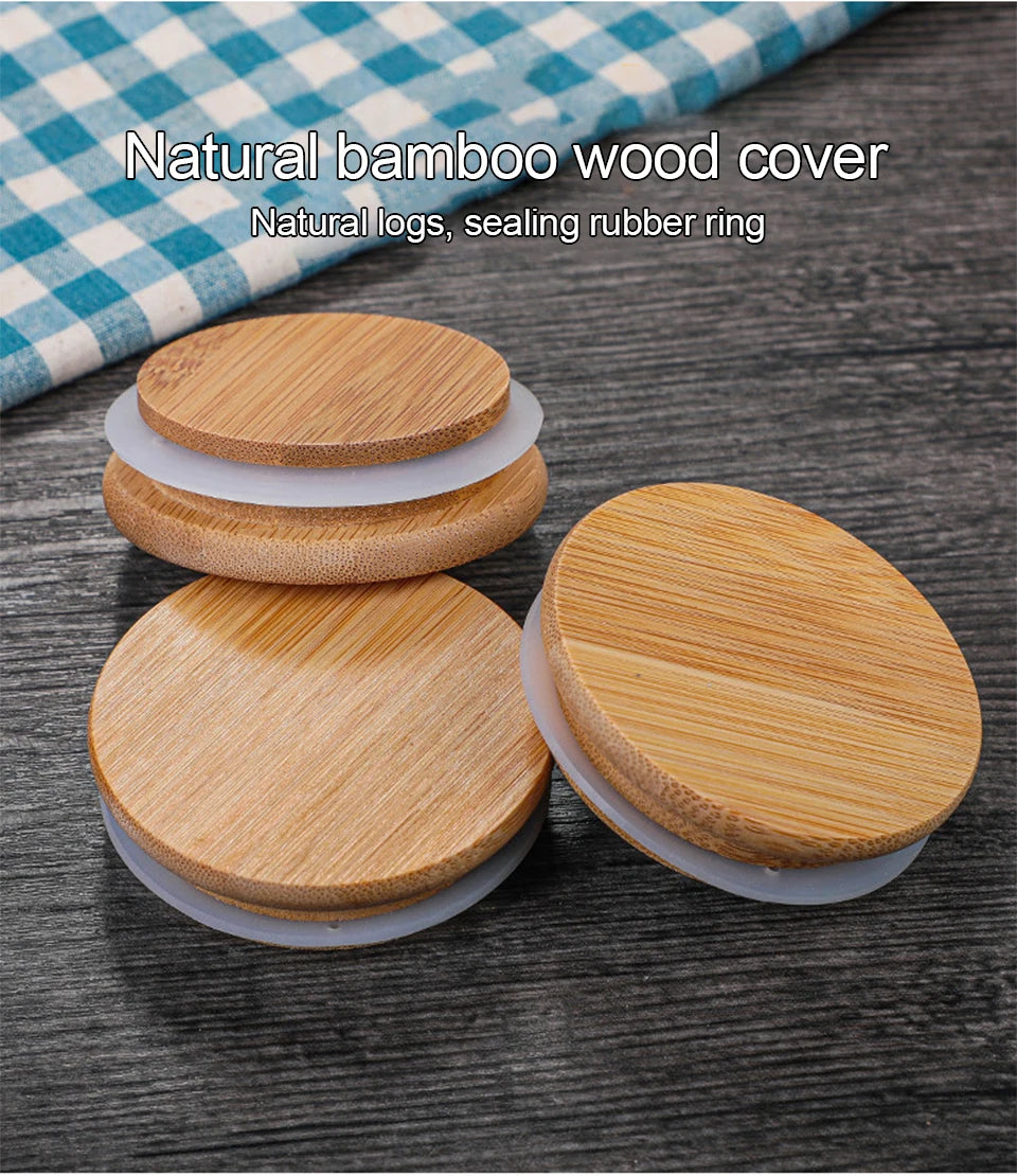 Contenitore in Vetro Ermetico con Coperchio in Bambù: Praticità e Stile per la Tua Cucina