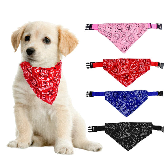 Bandana con collare regolabile per cani e gatti