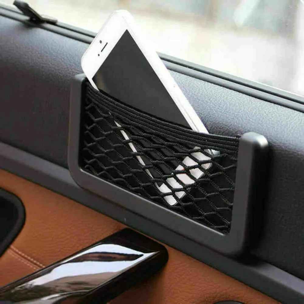 Set di 3 Tasche Organizer Universali per Auto - Portaoggetti a Rete