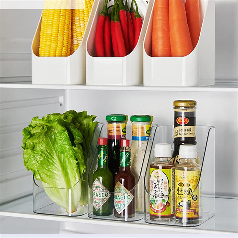 Contenitore organizer per frigorifero con cestello drenante per frutta e verdura