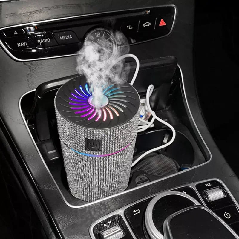 Diffusore di Aromi e Umidificatore Auto con Diamanti e Luce LED