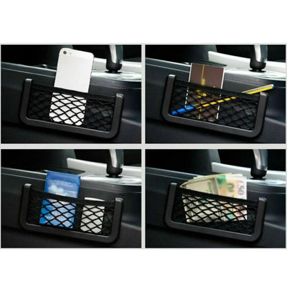 Set di 3 Tasche Organizer Universali per Auto - Portaoggetti a Rete