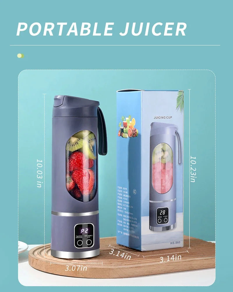 Xiaomi Mini Frullatore Elettrico Portatile: Estrattore di Succo Multifunzionale per Frullati, Frutta e Verdura