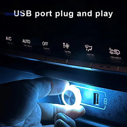 Mini Lampada USB LED per Auto - Luce Decorativa per Interni