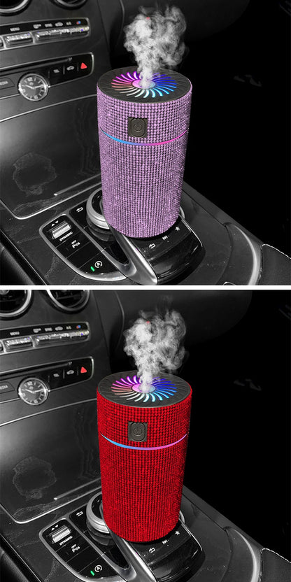 Diffusore di Aromi e Umidificatore Auto con Diamanti e Luce LED