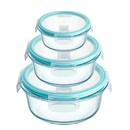 Contenitore per Pranzo in Vetro Borosilicato con Coperchio Ermetico