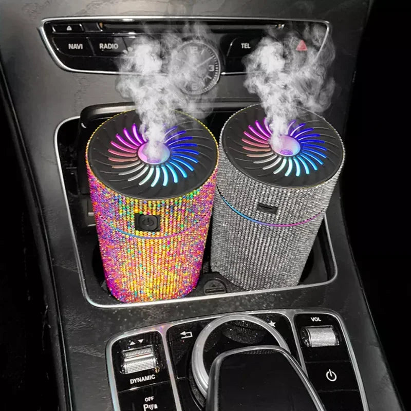 Diffusore di Aromi e Umidificatore Auto con Diamanti e Luce LED