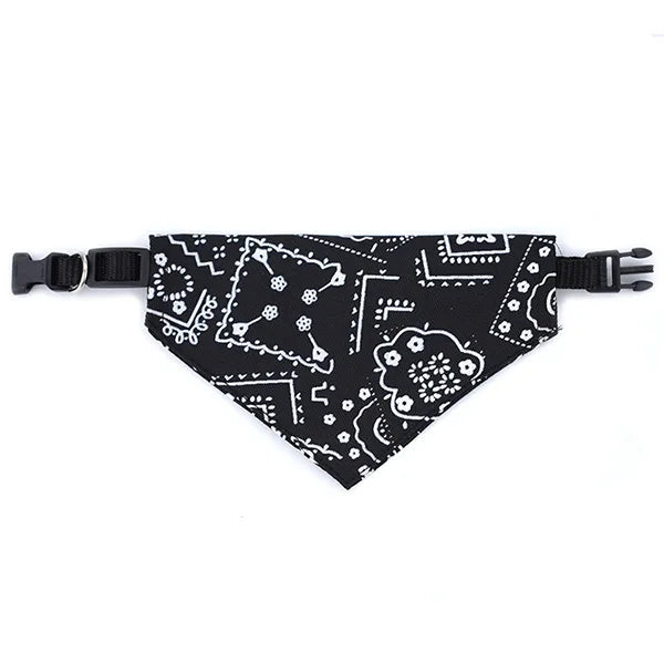 Bandana con collare regolabile per cani e gatti